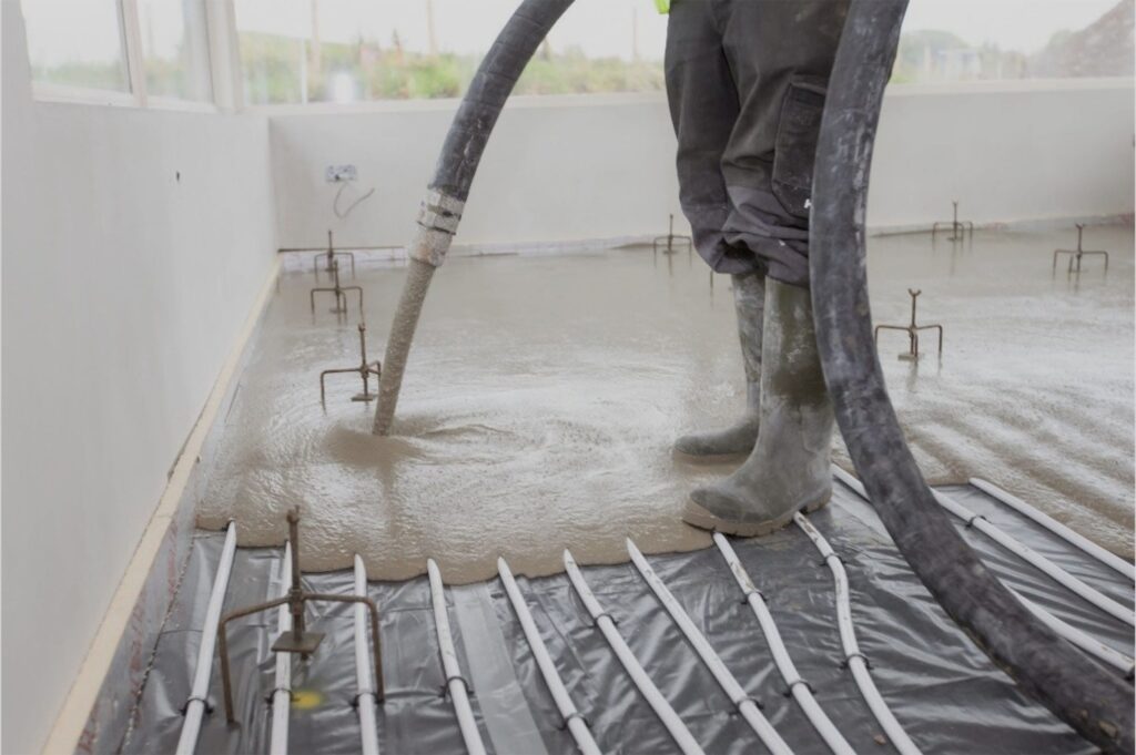 Screed underfloor heating Malta installation